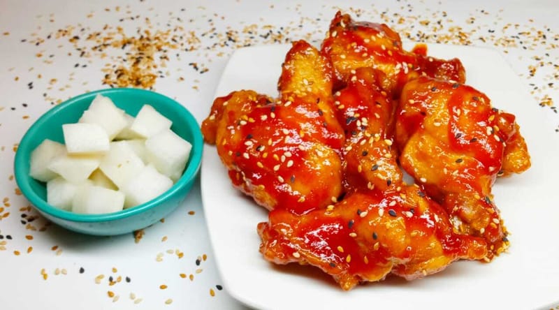 Alitas de Pollo Coreano